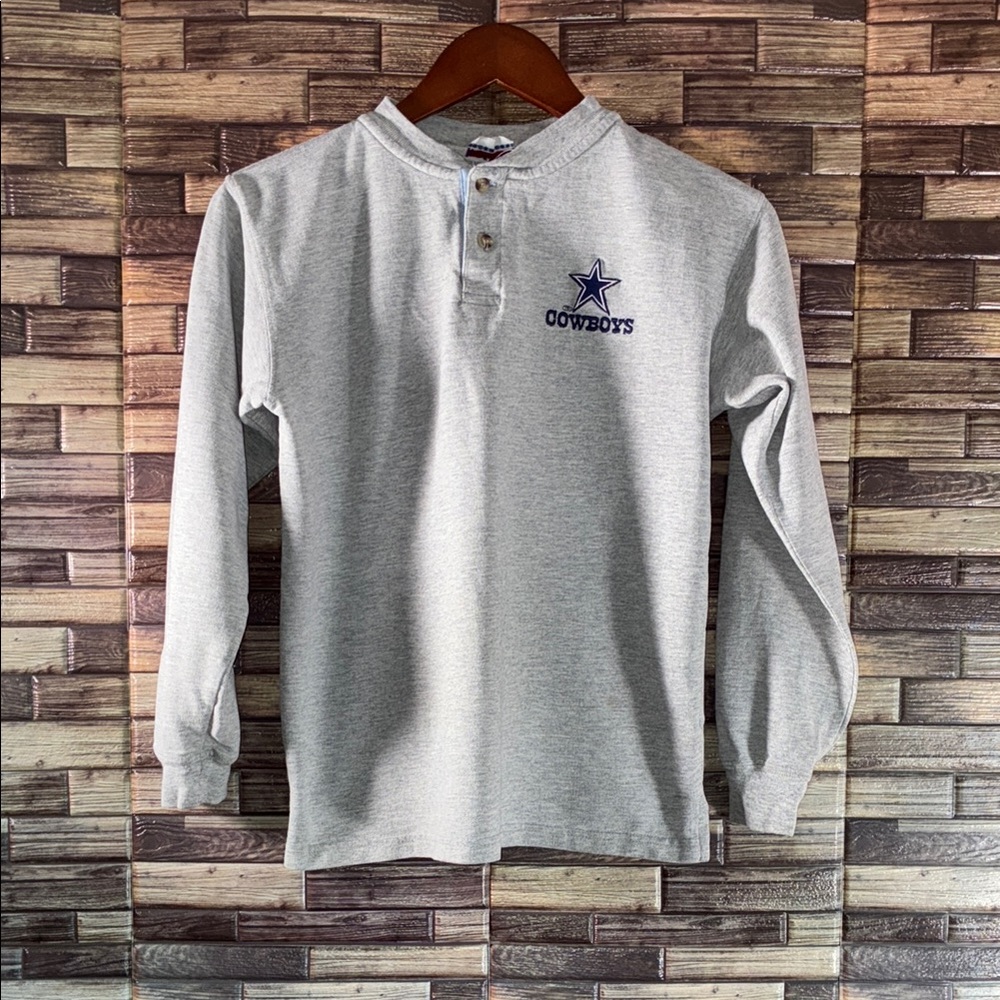Vintage Brandon Sportswear Dallas Cowboys Gray Longsleeve  XS